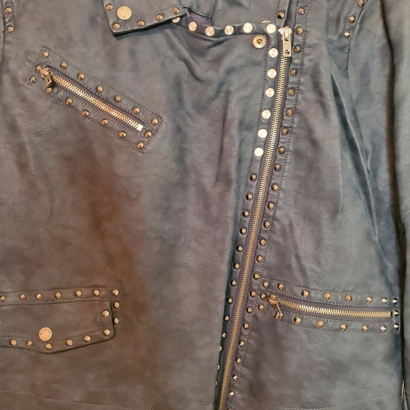 William Rast Studded faux leather Jacket NWT - Picture 2 of 7